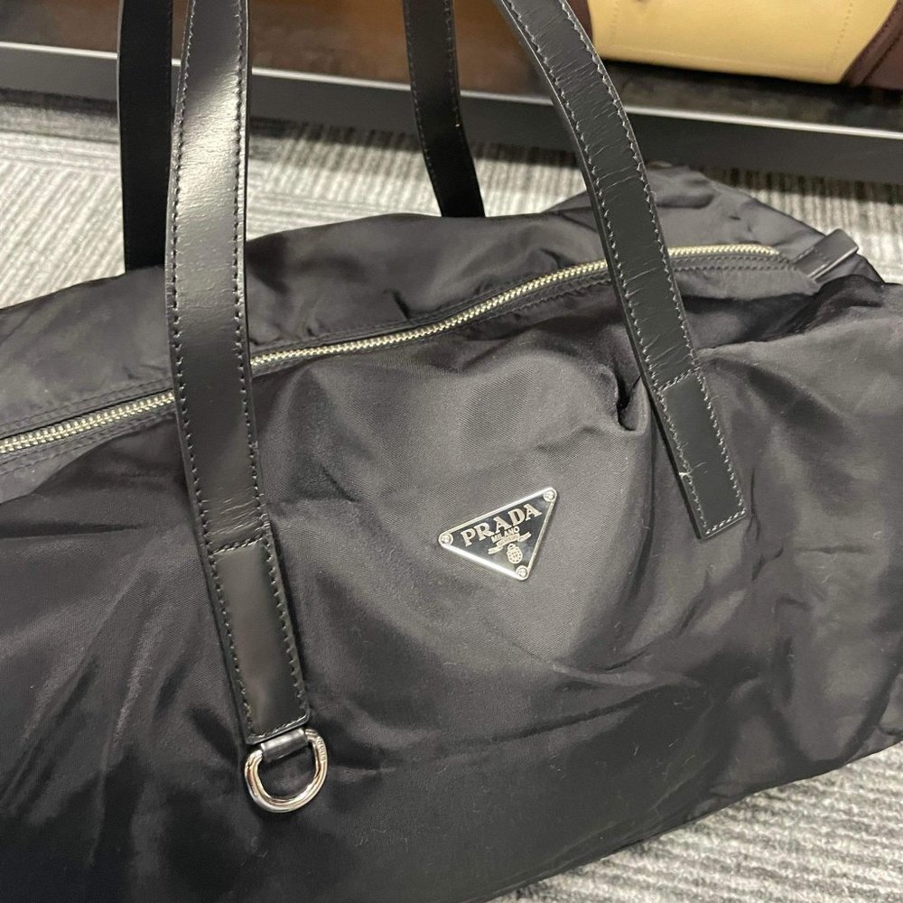 Prada Black Tessuto Boston Bag - Picture 4 of 10